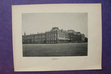 Blatt Architektur Potsdam 1898-1900 Stadtschloss Ortsansicht Brandenburg